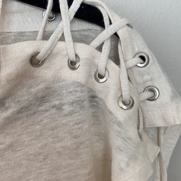 ⚪️ IRO Linen Lace Sleeve Top - Picture 5 of 10